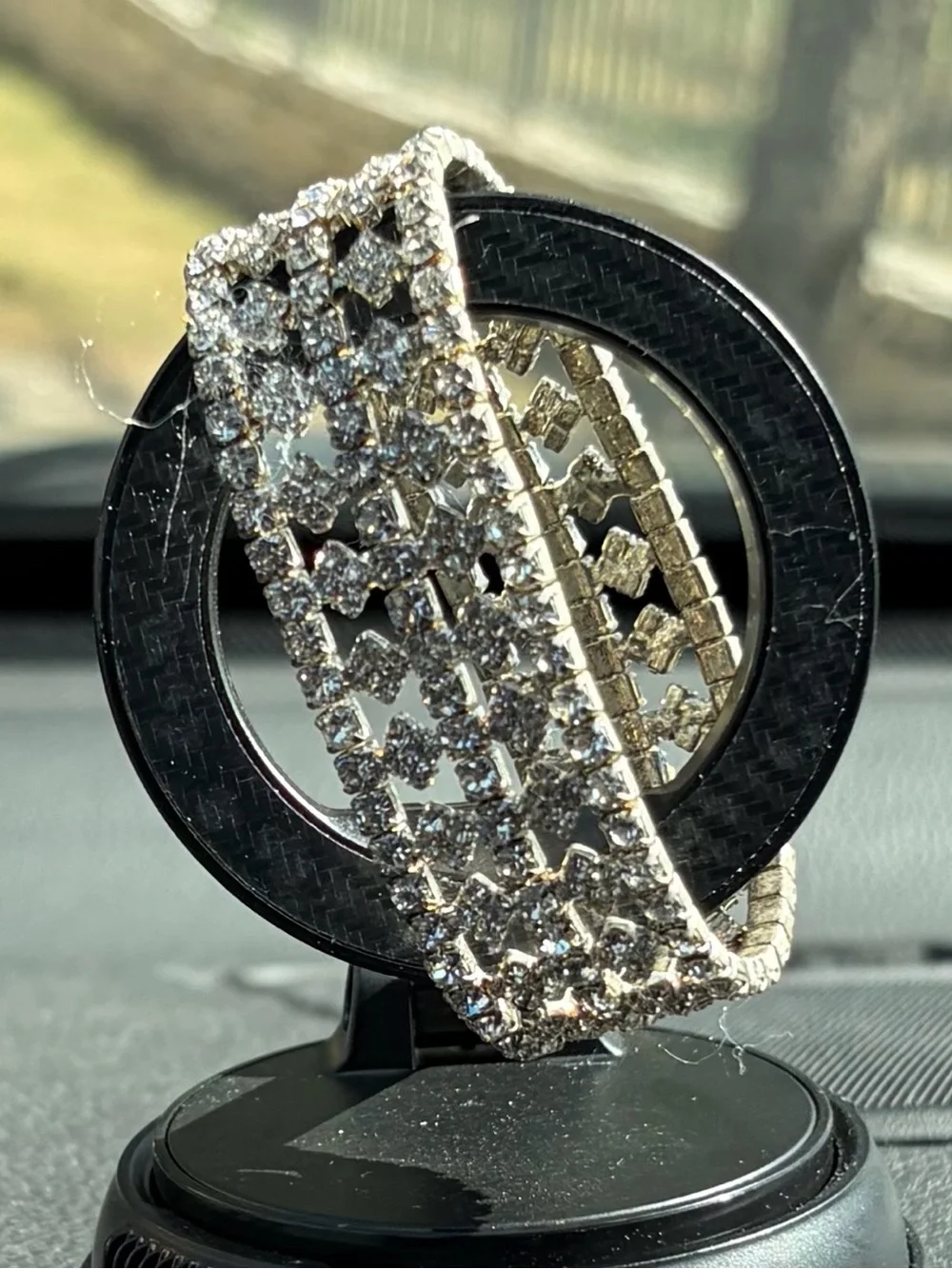 Crystal Pavé Stretch Bracelet - Silver Sparkle